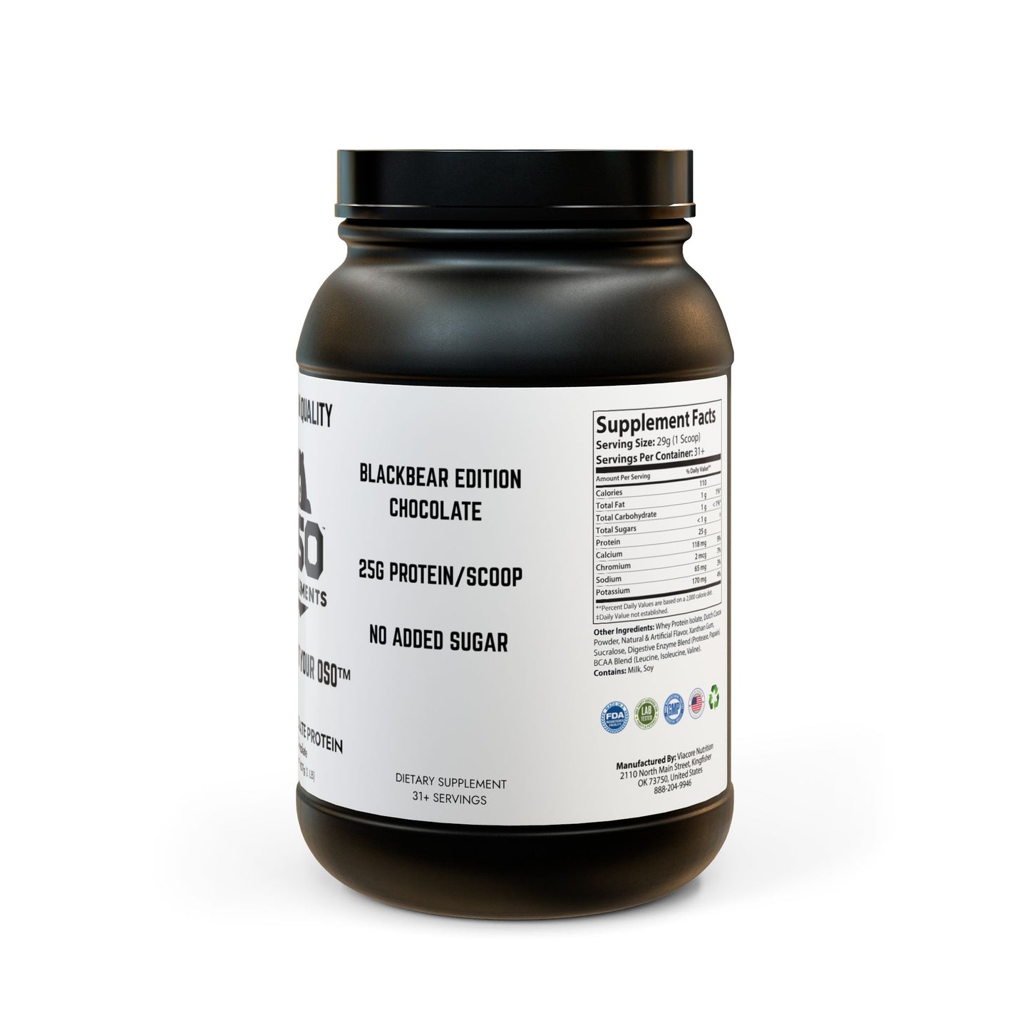 BLACKBEAR EDITION Whey Isolate Protein Supplement (907g, 2lb)