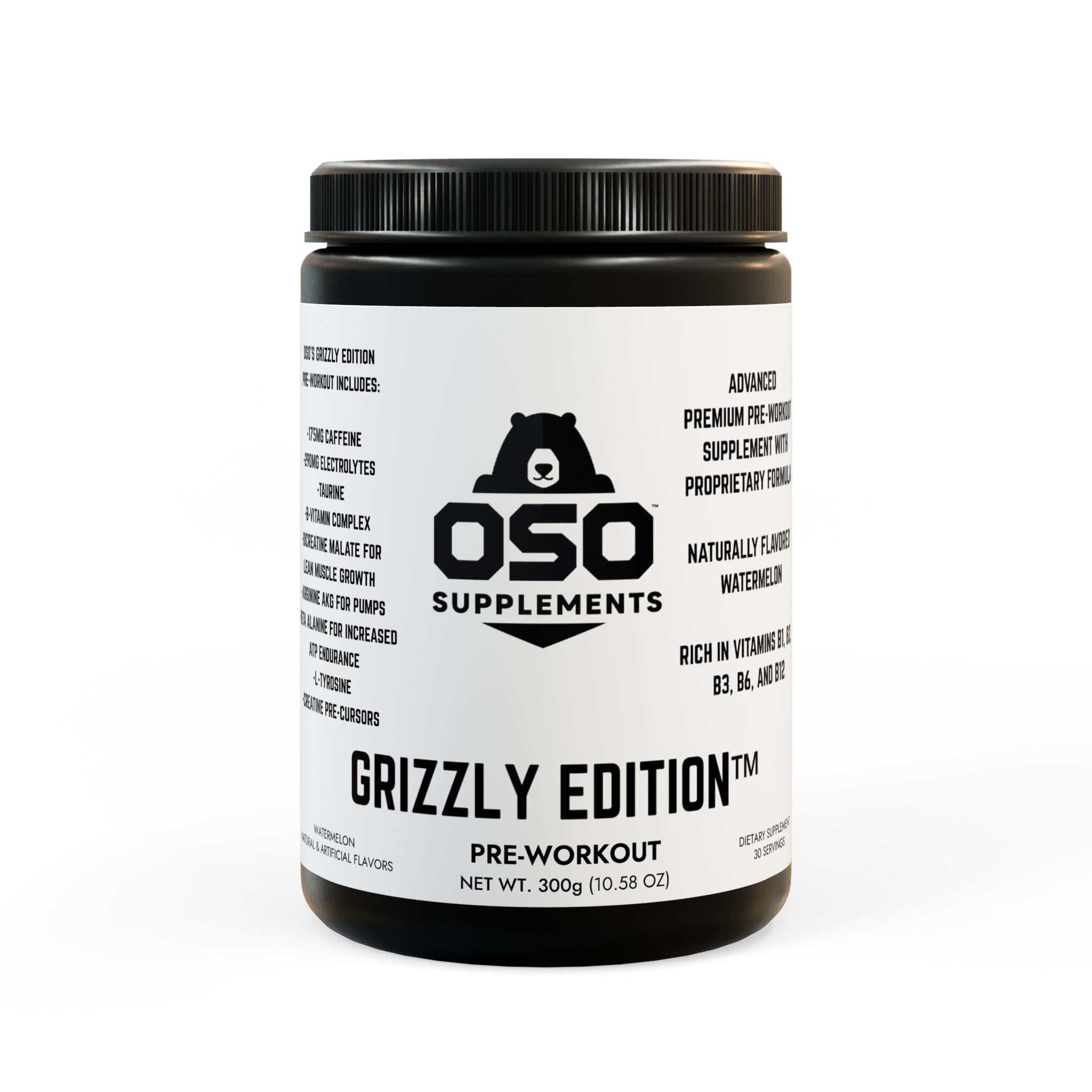 GRIZZLY EDITION ™ Advanced Pre-Workout, Watermelon (300g)