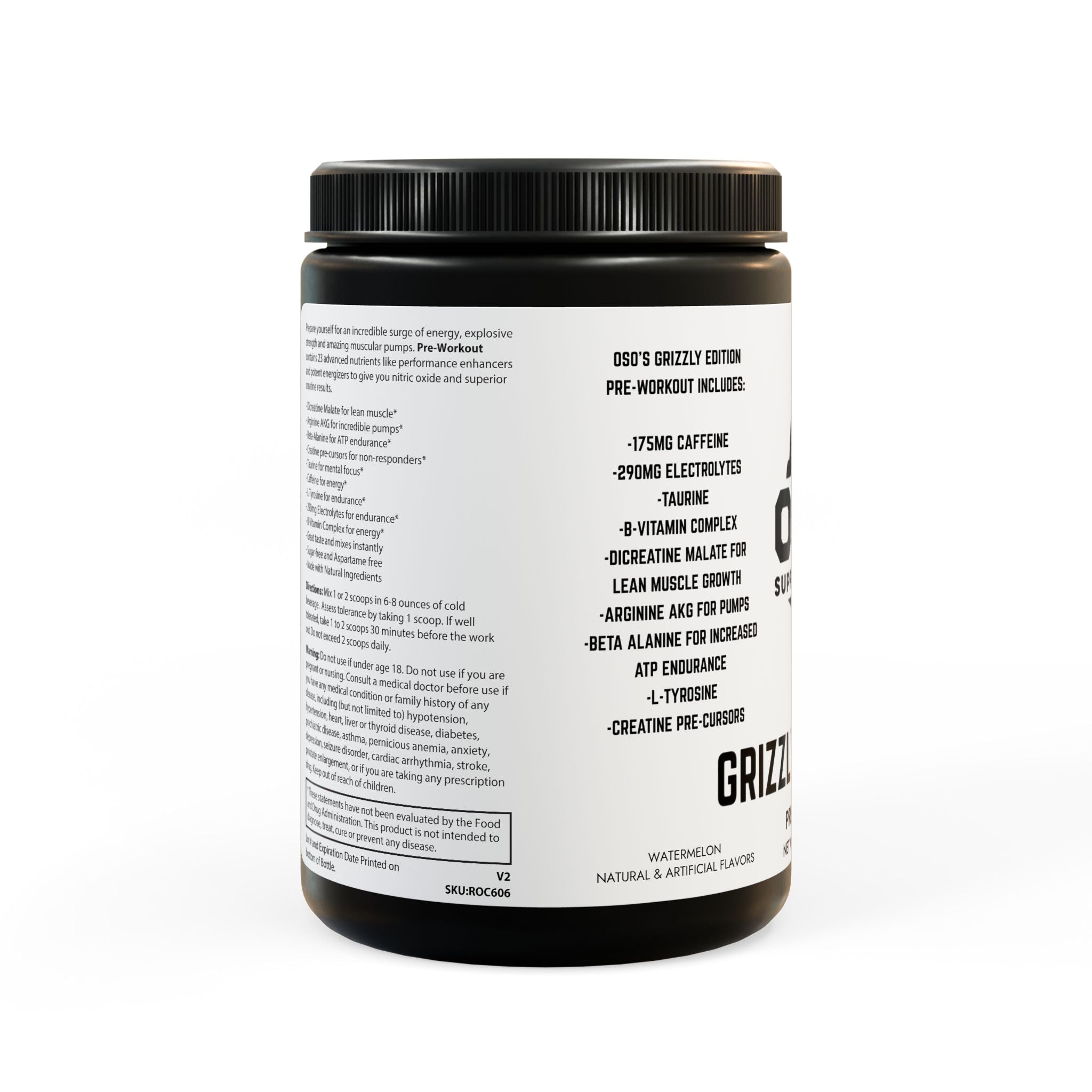 GRIZZLY EDITION ™ Advanced Pre-Workout, Watermelon (300g)