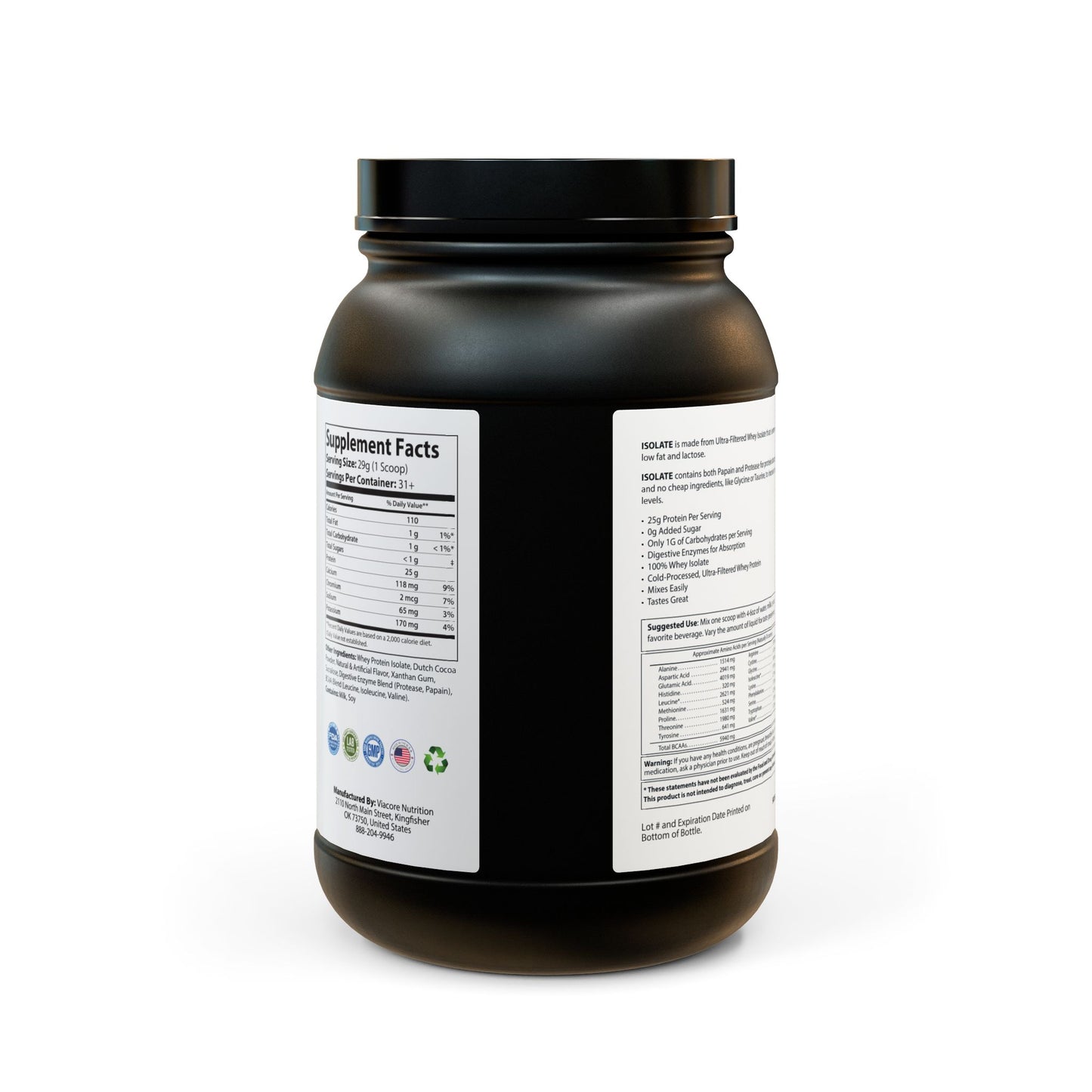 BLACKBEAR EDITION Whey Isolate Protein Supplement (907g, 2lb)