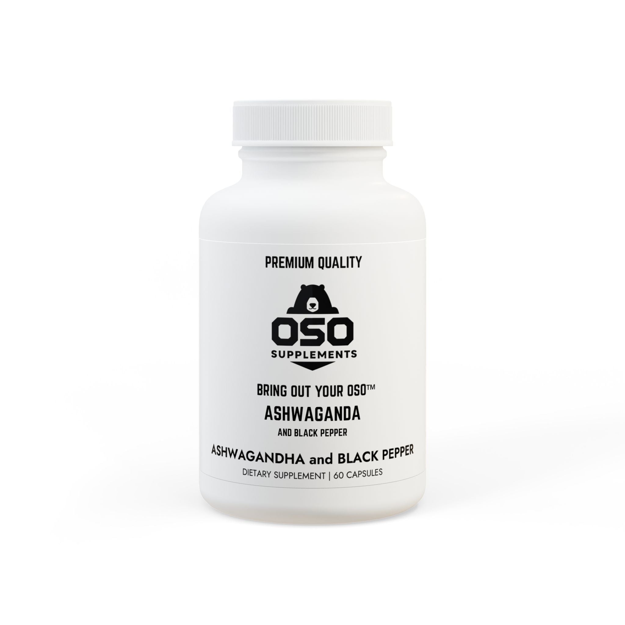 Ashwagandha and Black Pepper Supplement (60 capsules)
