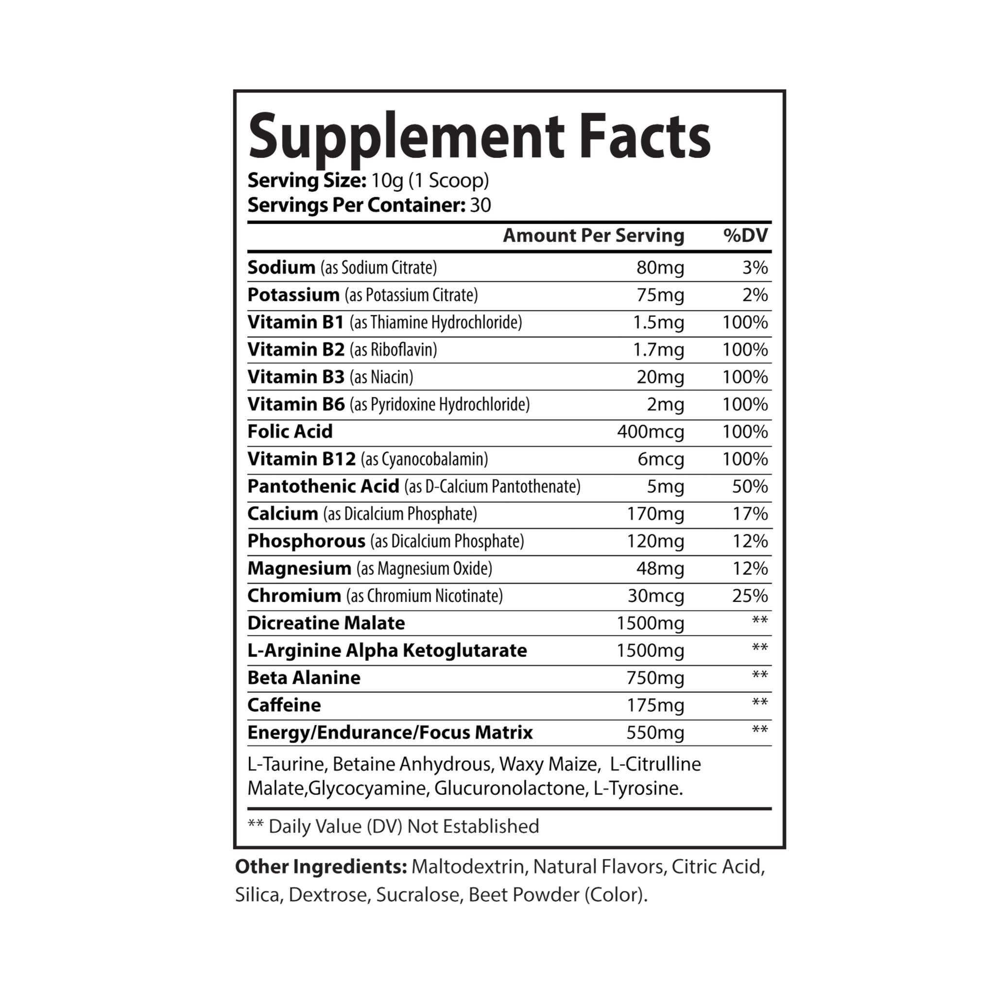 GRIZZLY EDITION ™ Advanced Pre-Workout, Watermelon (300g)
