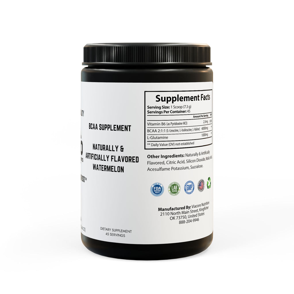 BCAA Supplement, Watermelon (325g, 11.46oz, 45 servings)